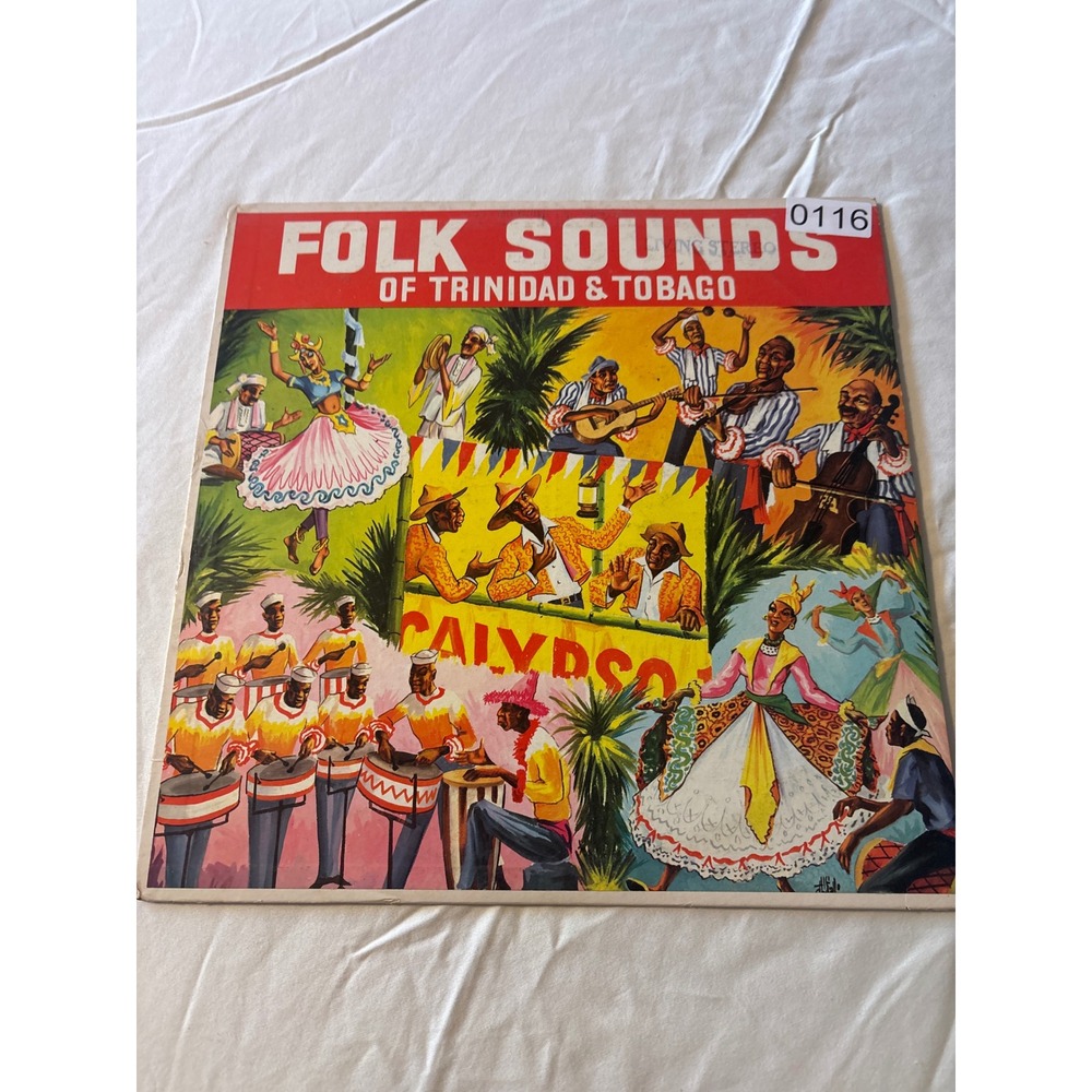 Folk Sounds Records Folk Sounds of Trinidad & Tobago LP 12" Black Good Calypso